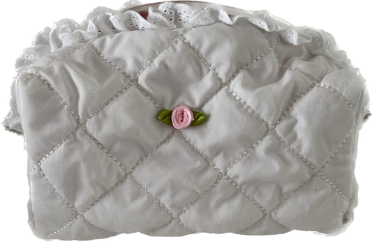 White Rose Beauty Pouch